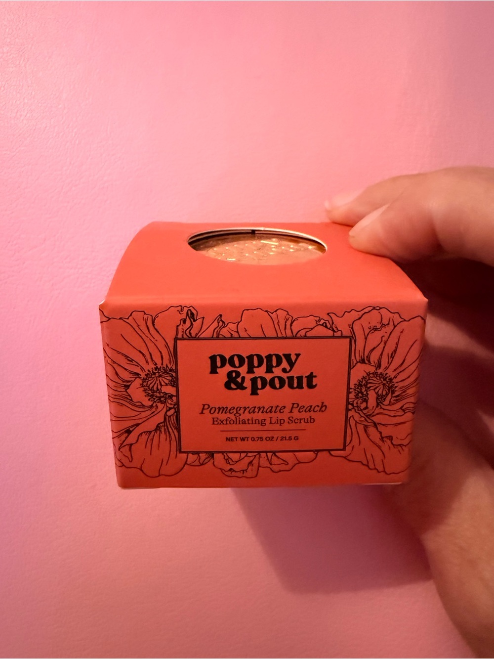 Poppy & Pout Pomegranate Peach Exfoliating Lip Scrub